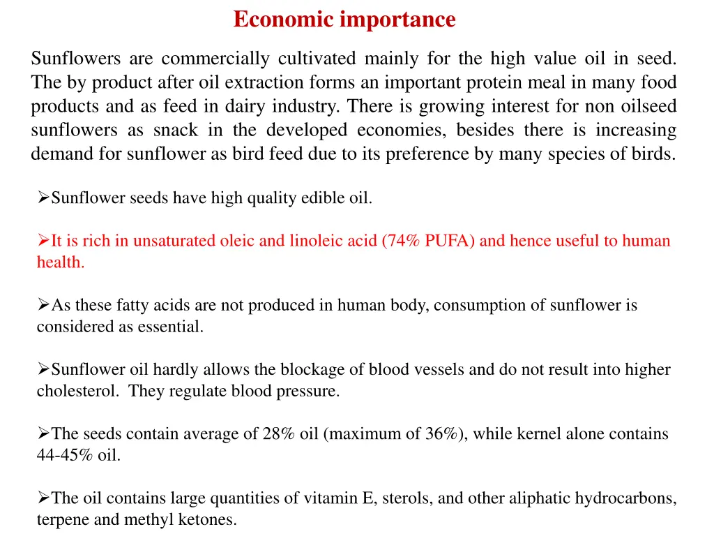 economic importance