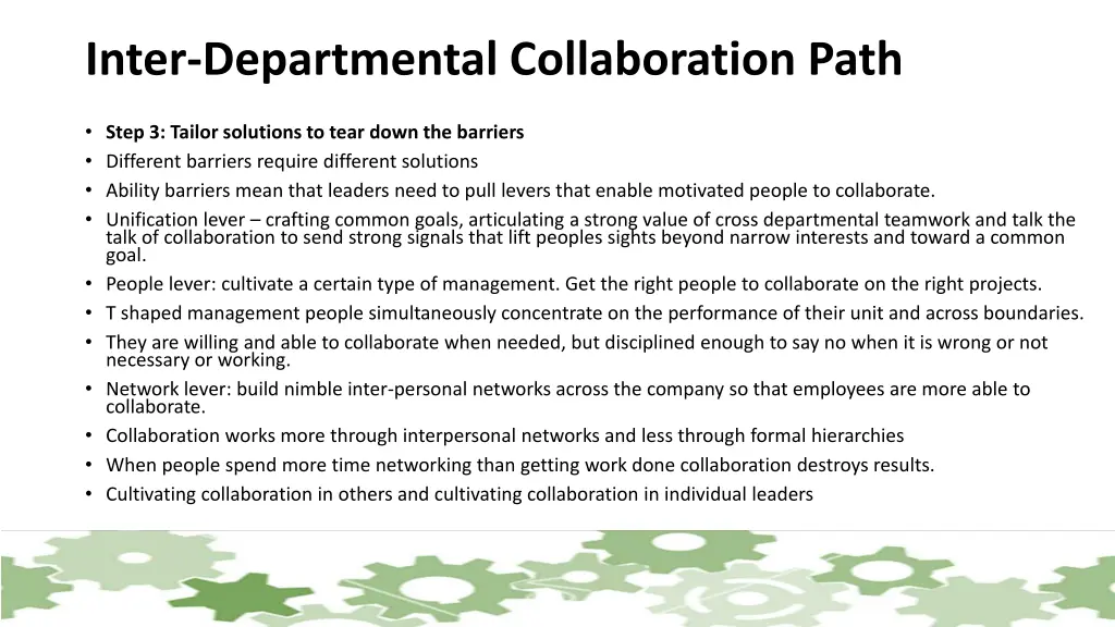 inter departmental collaboration path 1