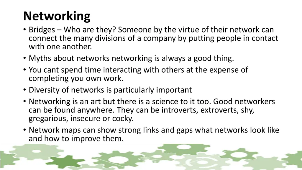 networking bridges who are they someone