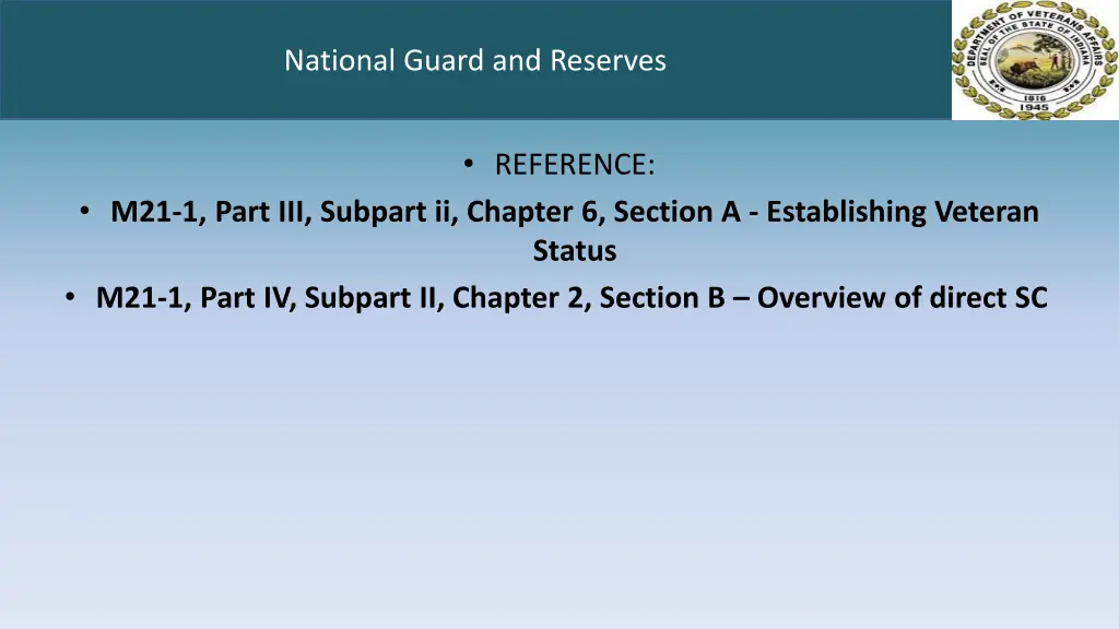 national guard and reserves