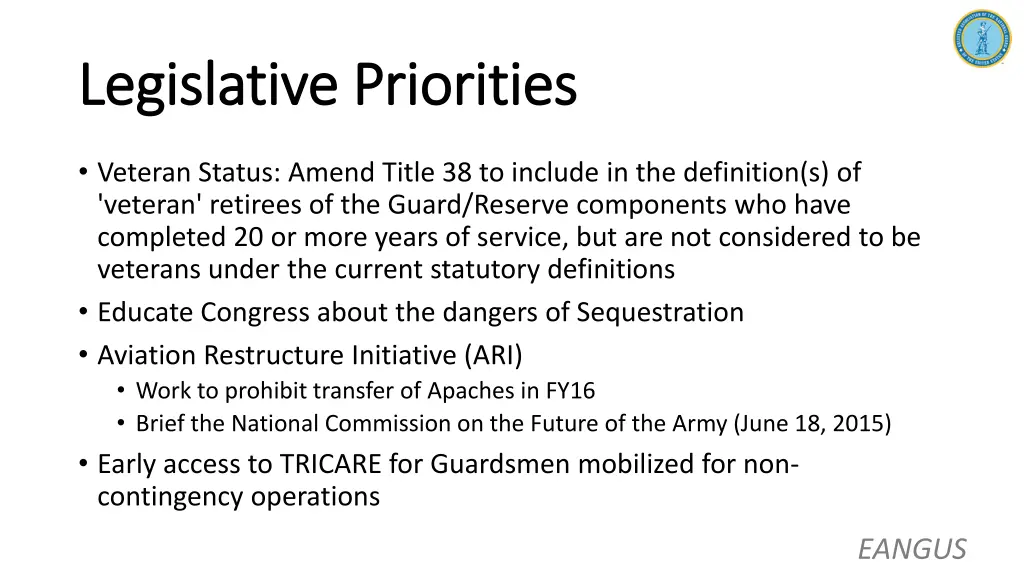 legislative priorities legislative priorities