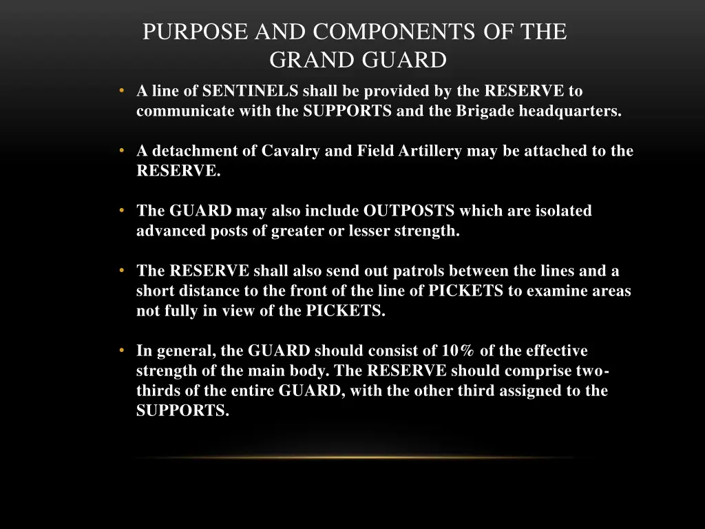 purpose and components of the grand guard 4