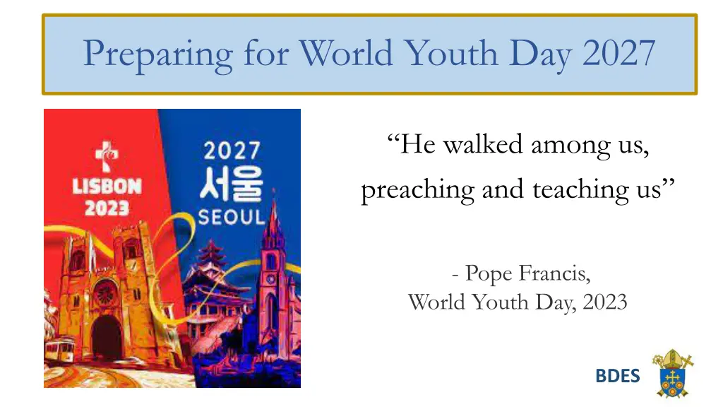 preparing for world youth day 2027