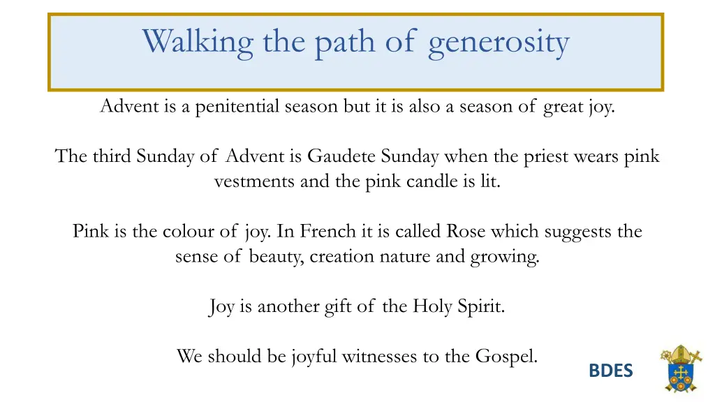 walking the path of generosity
