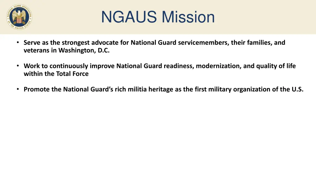 ngaus mission