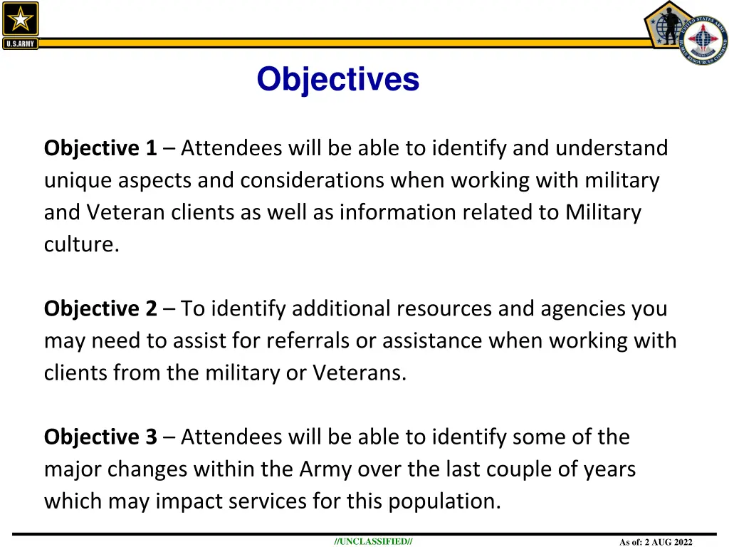 objectives