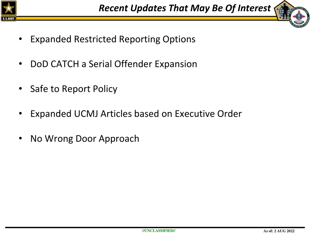 recent updates that may be of interest