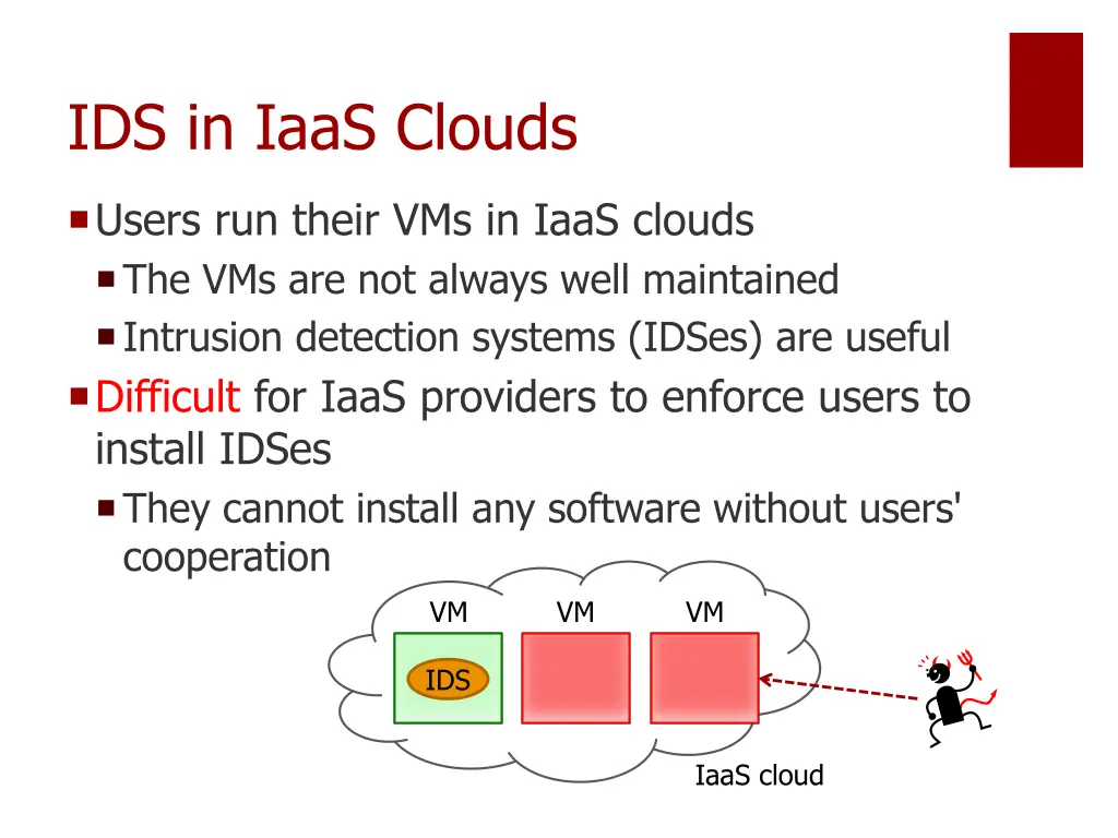 ids in iaas clouds