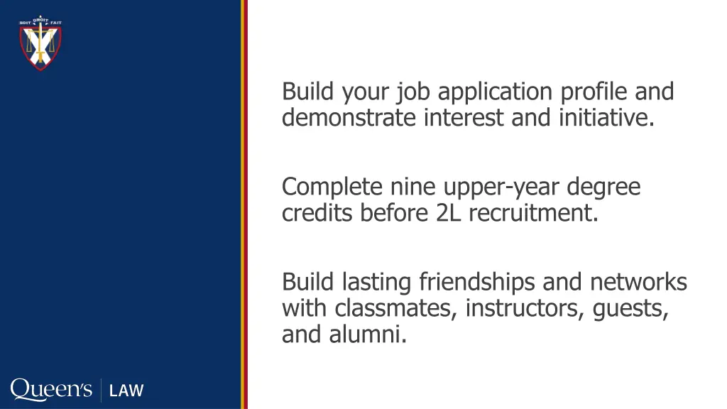 build your job application profile