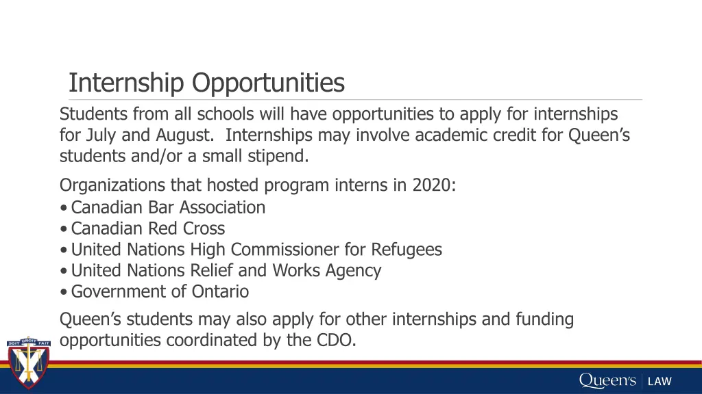 internship opportunities students from