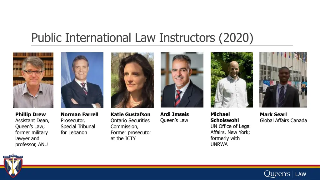 public international law instructors 2020