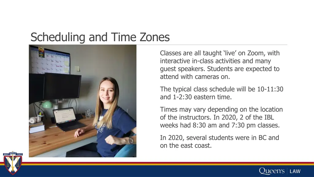 scheduling and time zones