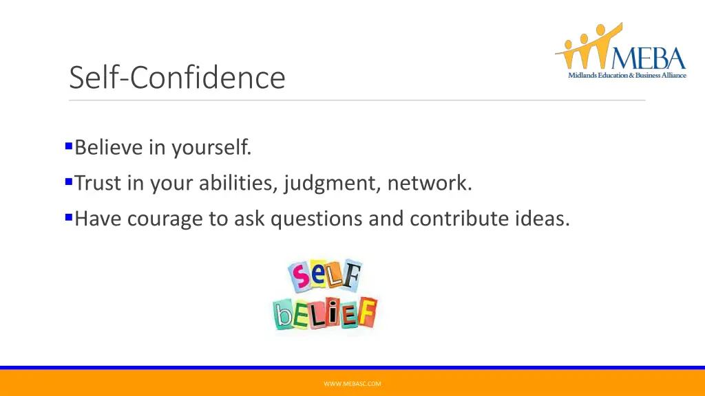 self confidence