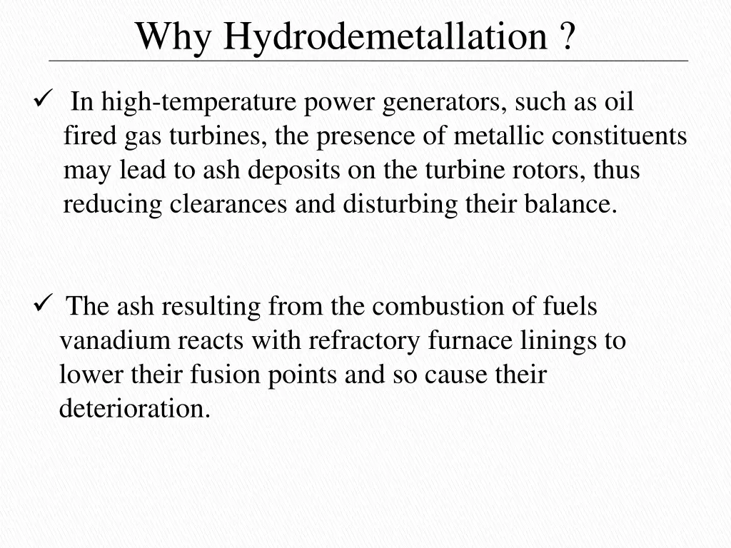 why hydrodemetallation 2