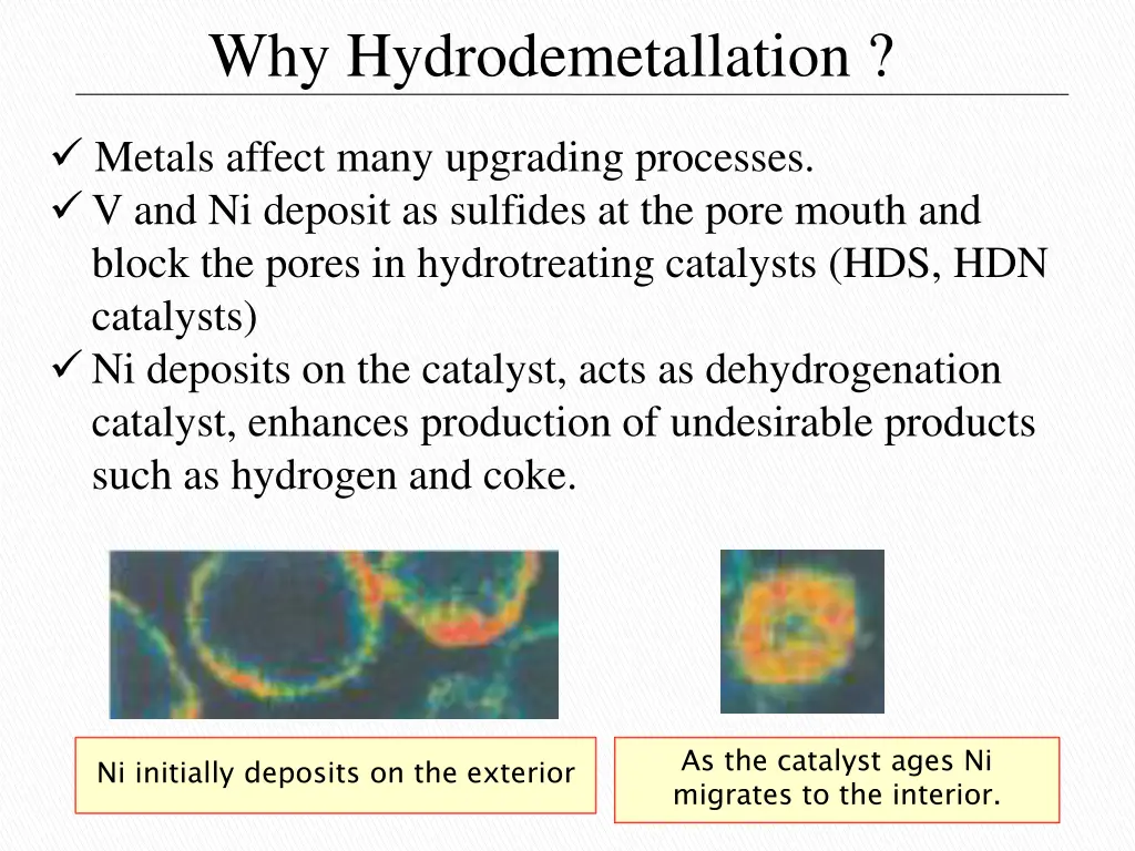 why hydrodemetallation