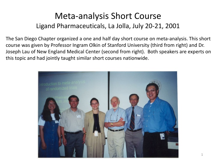 meta analysis short course ligand pharmaceuticals