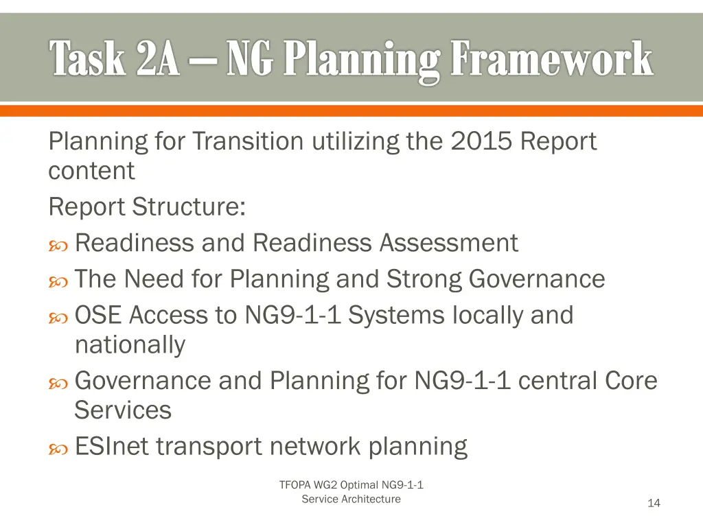 task 2a ng planning framework 2