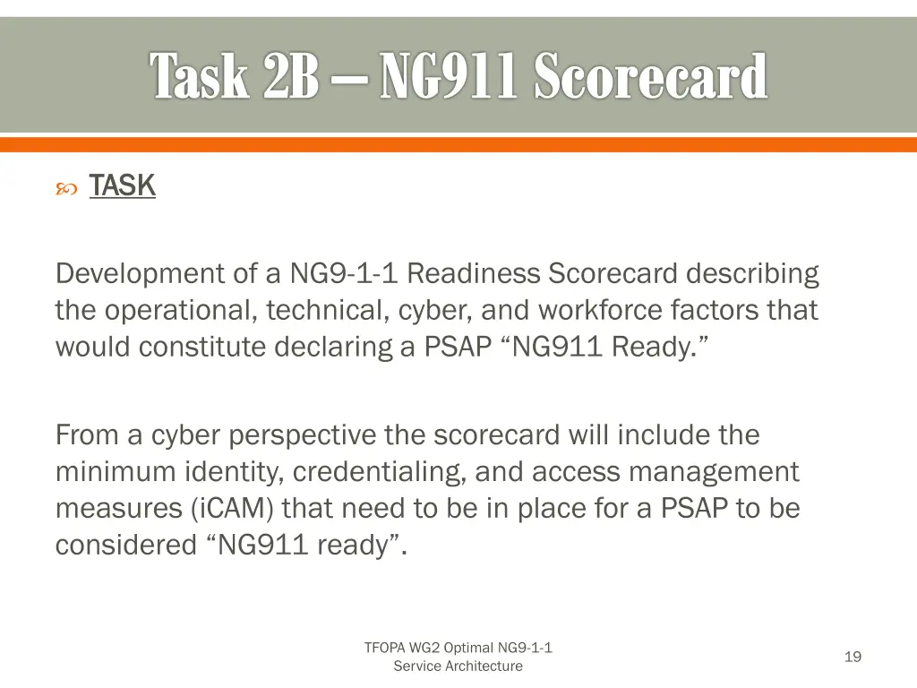 task 2b ng911 scorecard 2