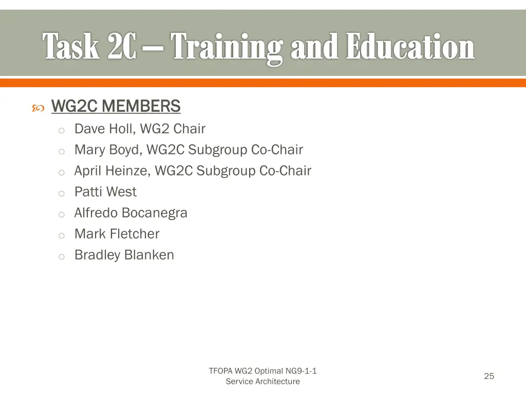 task 2c training and education 1