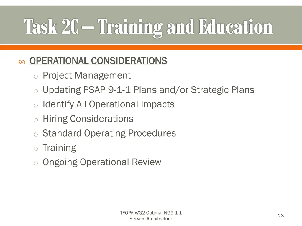 task 2c training and education 4