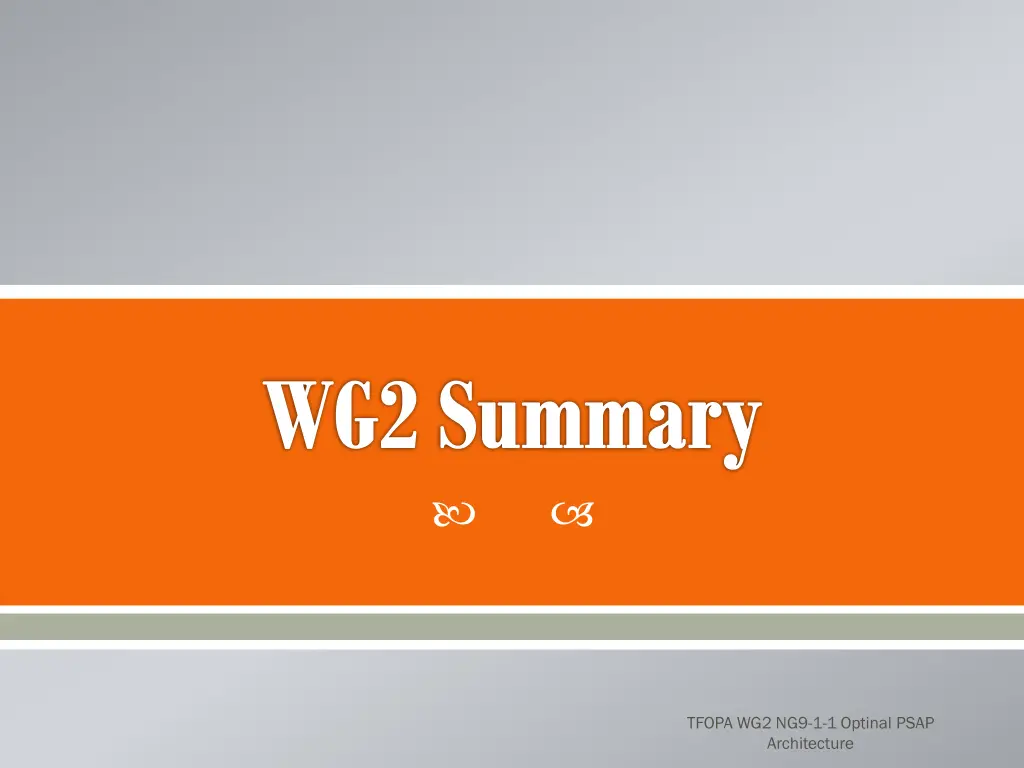 wg2 summary