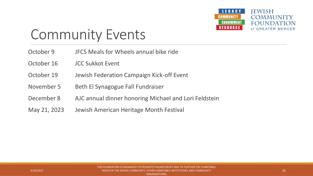 community events