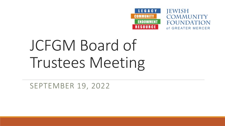 jcfgm board of trustees meeting