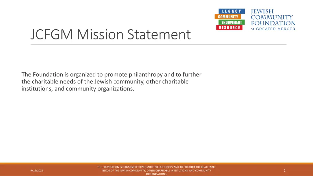 jcfgm mission statement