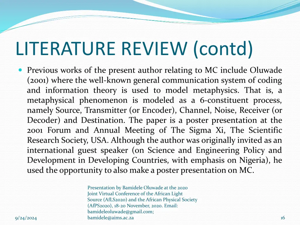 literature review contd 2