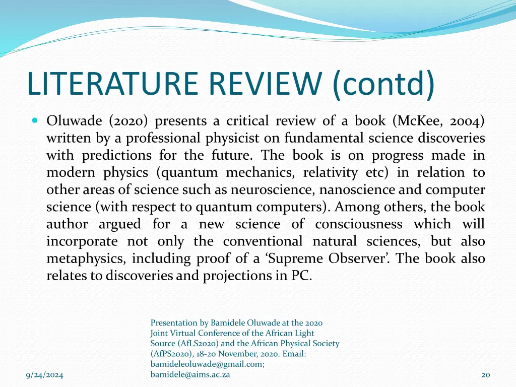 literature review contd 6