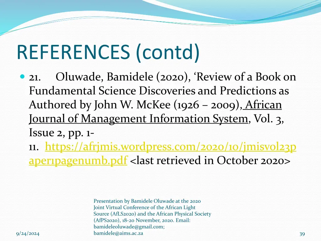 references contd 8