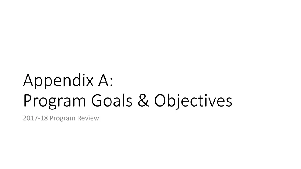 appendix a program goals objectives 2017