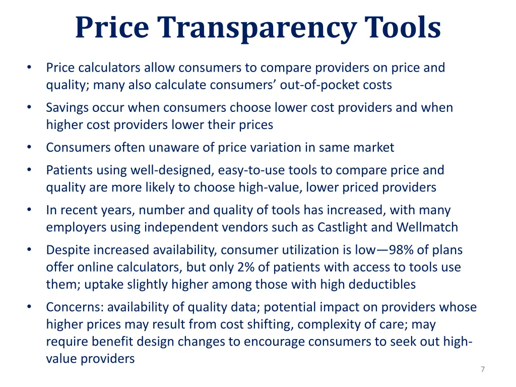 price transparency tools