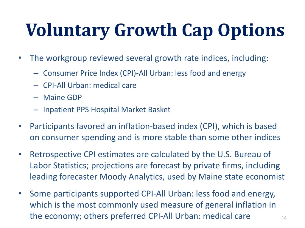 voluntary growth cap options