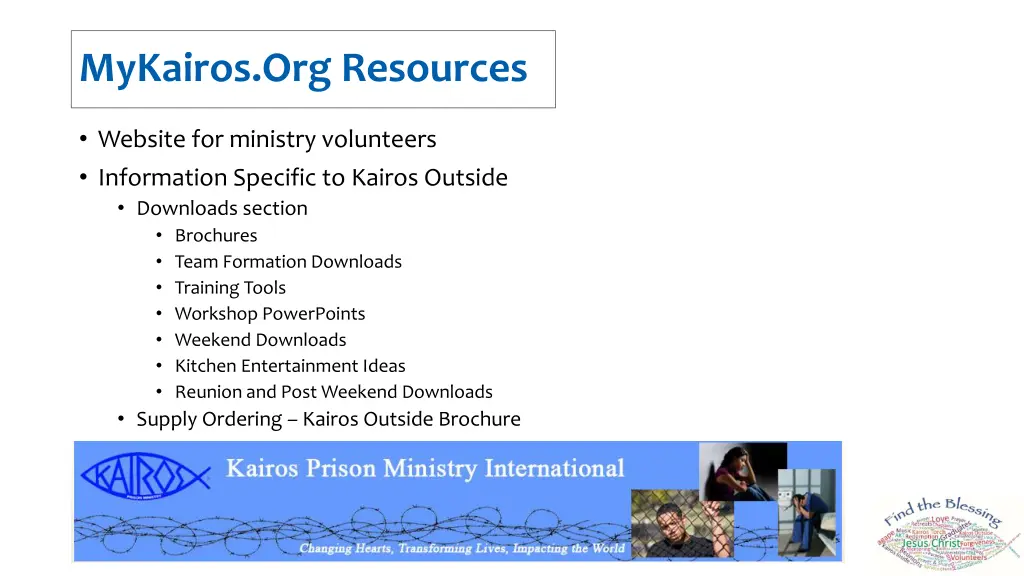 mykairos org resources