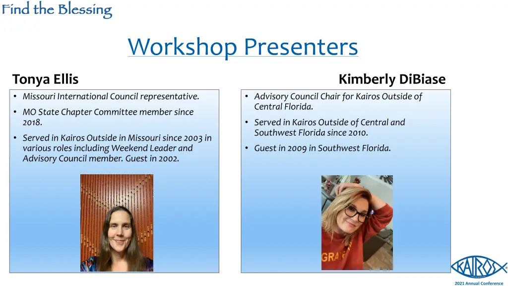 workshop presenters