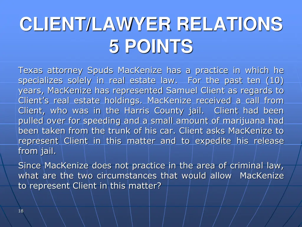 client lawyer relations 5 points