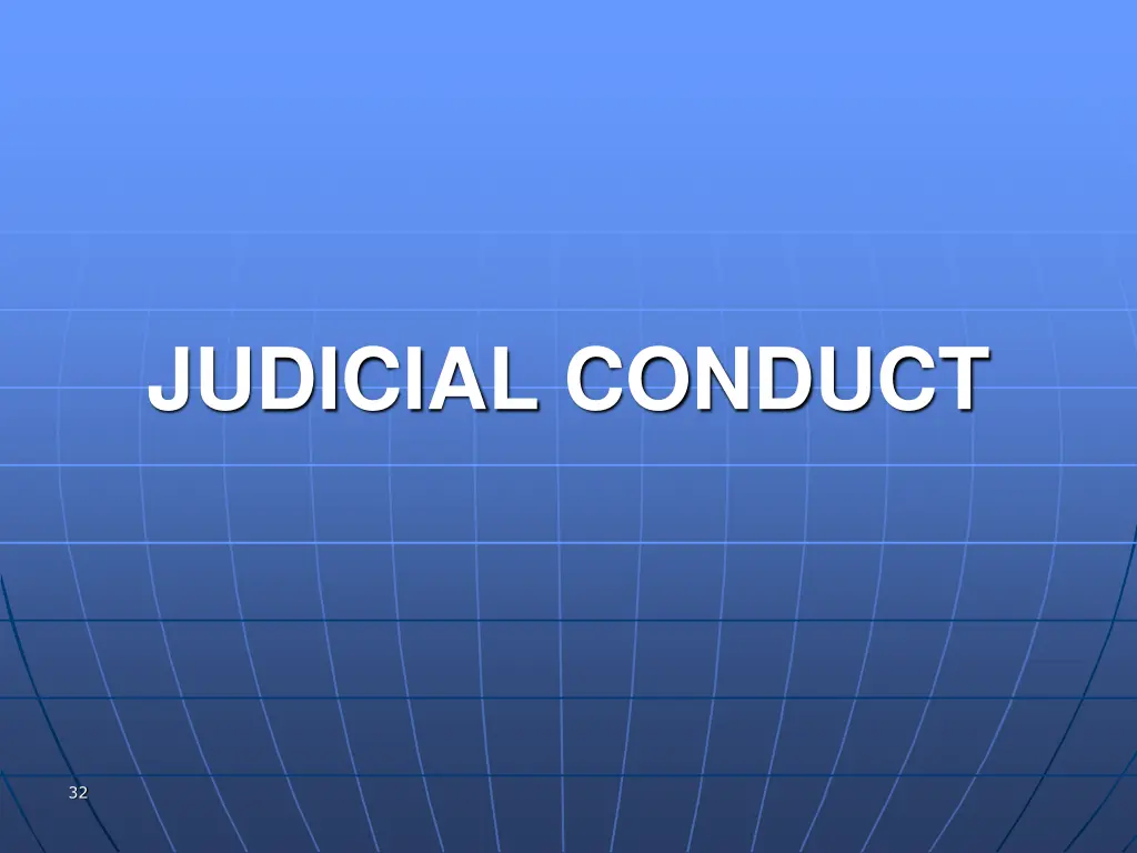 judicial conduct