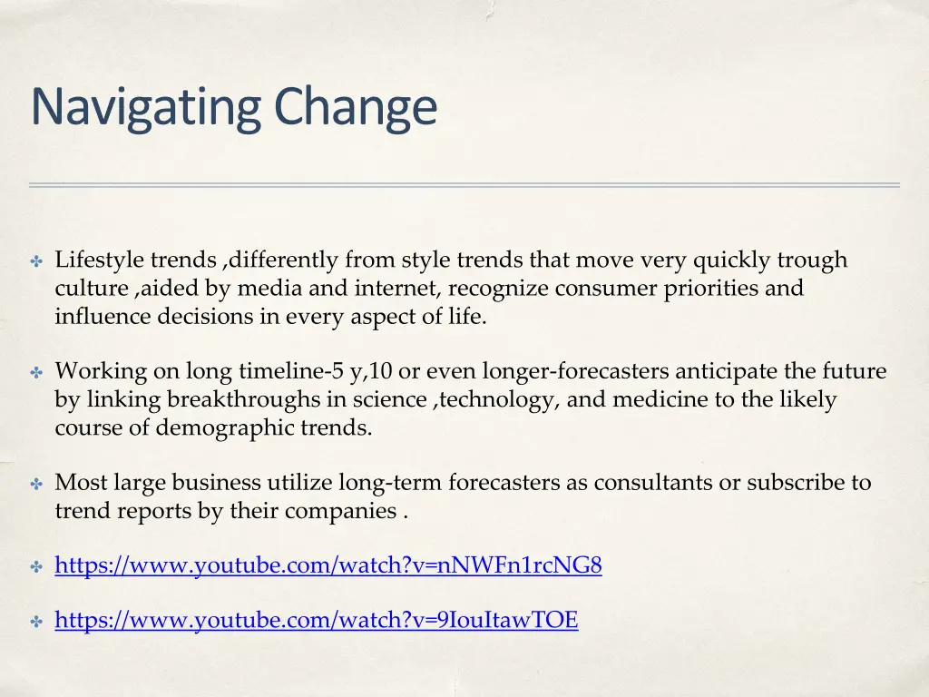 navigating change