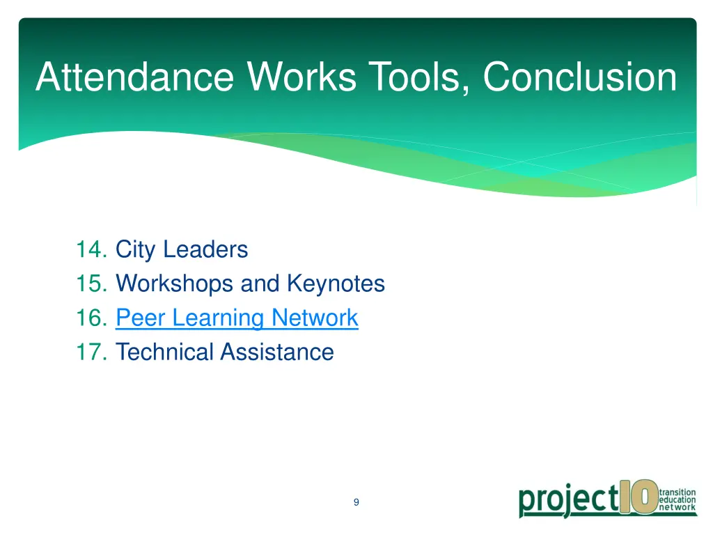 attendance works tools conclusion