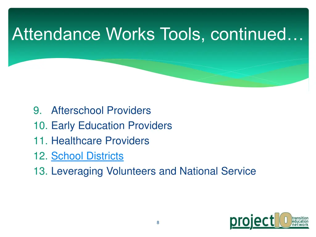 attendance works tools continued 1