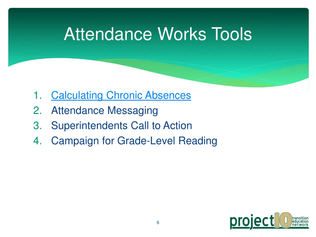 attendance works tools