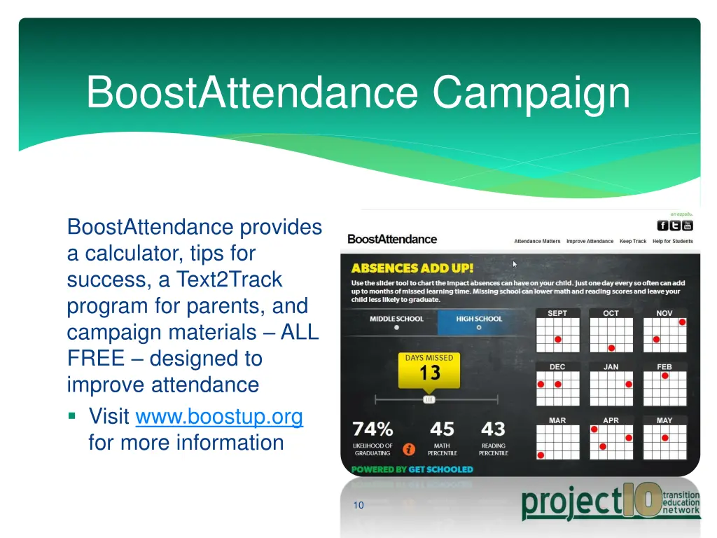 boostattendance campaign