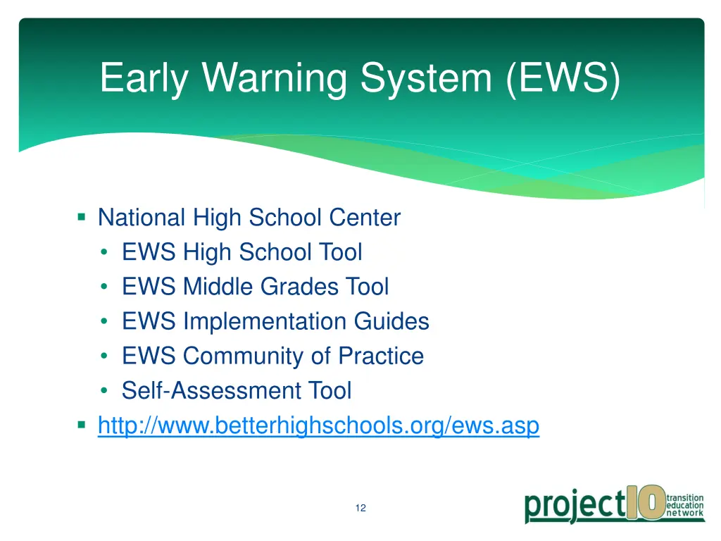 early warning system ews