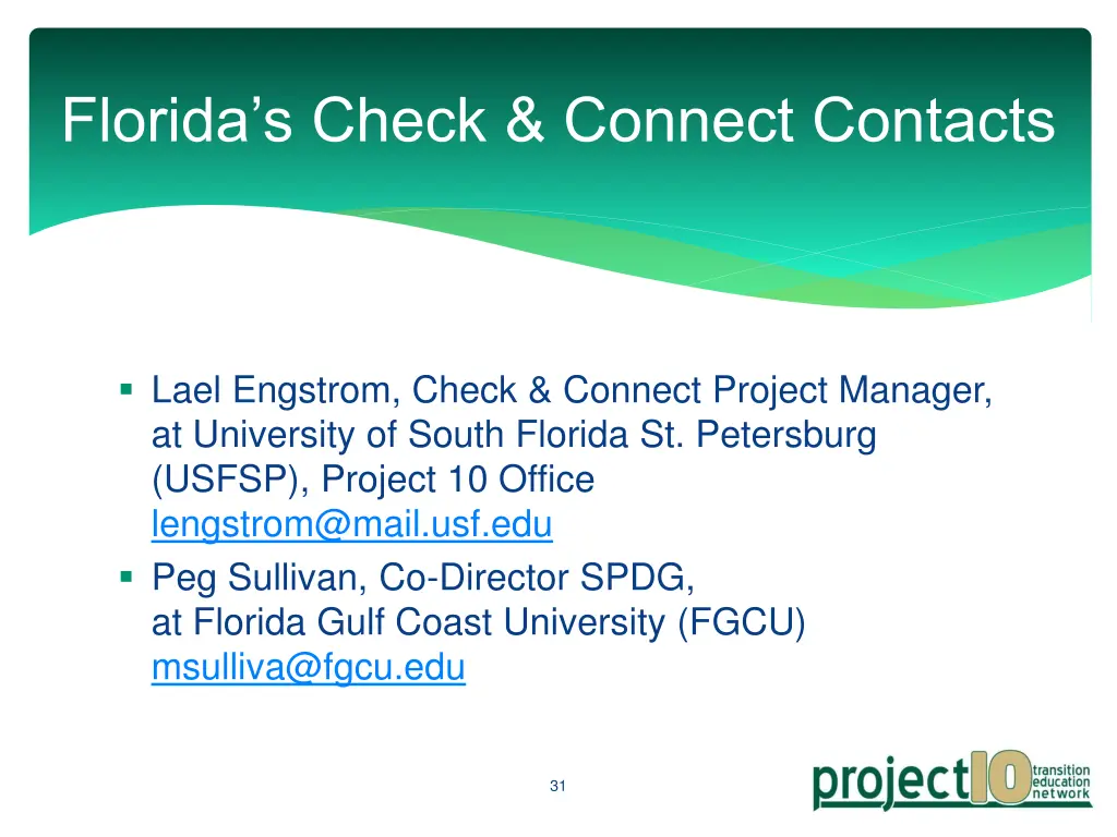 florida s check connect contacts