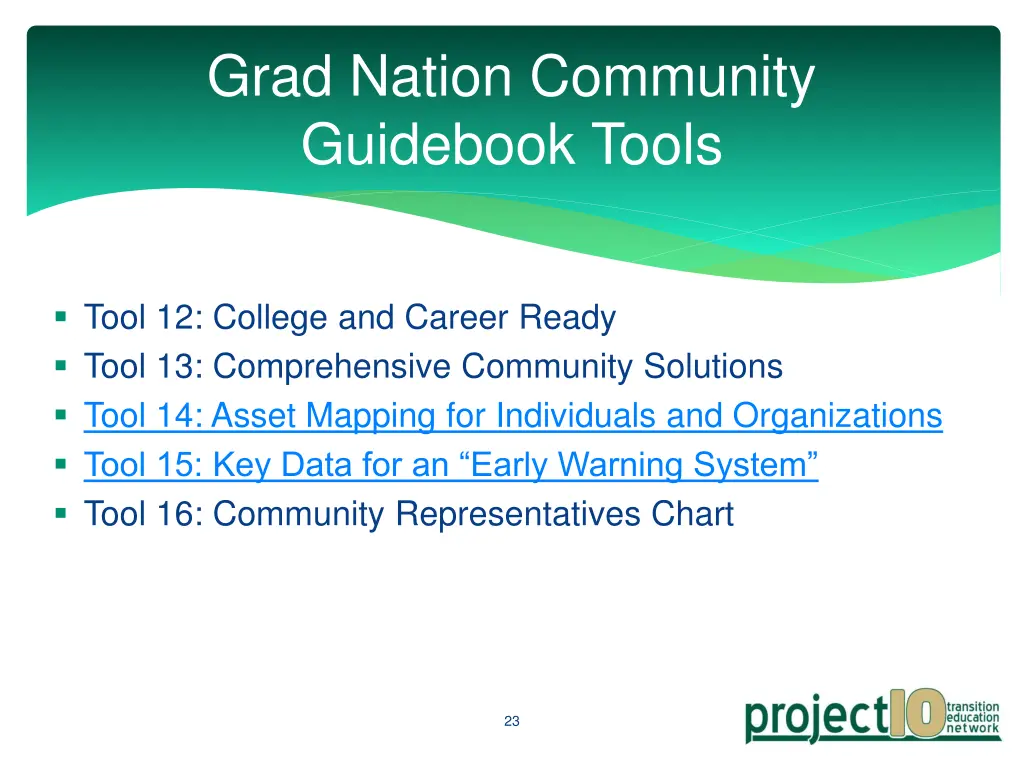 grad nation community guidebook tools 2