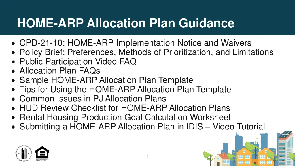 home arp allocation plan guidance