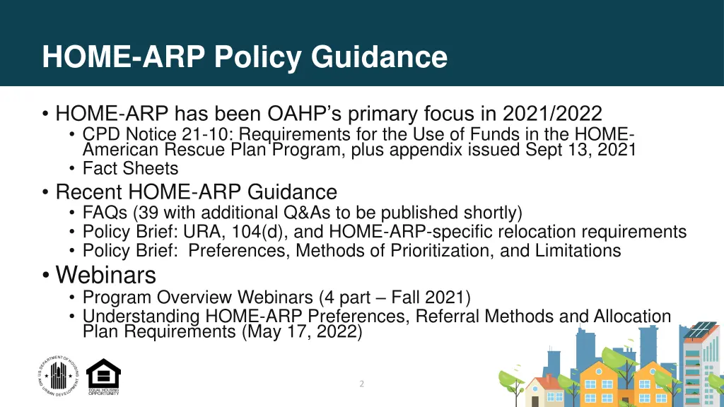 home arp policy guidance