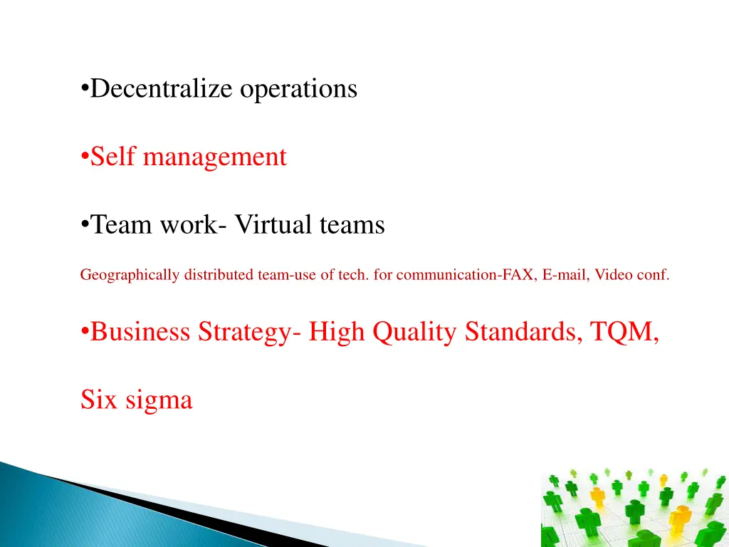 decentralize operations