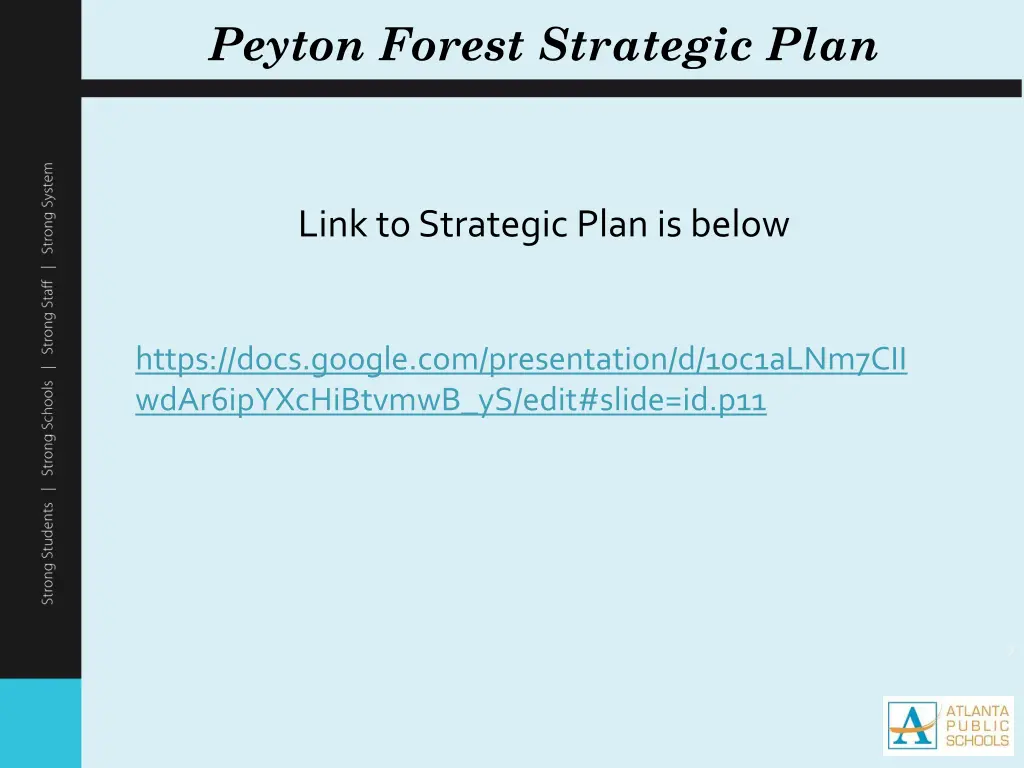 peyton forest strategic plan